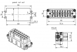 Han 16A Buchseneinsatz, Crimp, (17-32), 0,14 - 4 mm