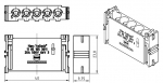 Han-Yellock Modul, Crimpanschluss, blau