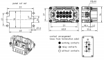 Han 3 Hv ES Stifteinsatz, 0,14 - 2,5 mm, Kfigzugfeder