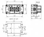 Han 3 Hv E Buchseneinsatz, Crimp, 0,5 - 4 mm