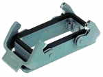 Han 24B bulkhead mounted housing, double locking lever