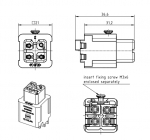 Han 3A Quick Lock Buchseneinsatz 0,5 - 2,5 mm