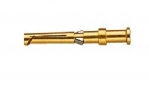 Han D socket contact, 2,5 mm, golden plated