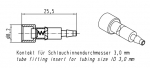 Pneumatikbuchsenkontakt ohne Absperrung 4,0 mm