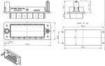 Han-Modular Andockrahmen fr 6 Module, fest montiert, a...f