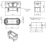 HAN-Modular ECO Anbaugehuse IP20 / IP65 mit PE