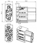 Han E-Modul Buchseneinsatz, 0,5 - 2,5 mm, Quick Lock