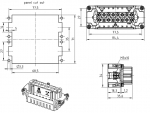 Han 16ES Buchseneinsatz, 0,14 - 2,5 mm, Kfigzugfeder, (17-32)