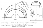 Han-Yellock 60 Gehuseoberteil, Druckknopfverr., seitlicher Kabeleingang, 1xM32