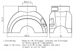 Han-Yellock 60 Gehuseoberteil, gerader Kabeleingang, 1xM25