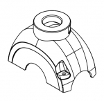 Han-Yellock 60 Gehuseoberteil, gerader Kabeleingang, 1xM25