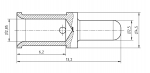 Stiftkontakt Han-Yellock TC20 4 mm