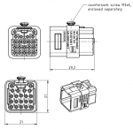 Han Q High density Buchseneinsatz 0,09 - 0,56 mm