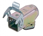 Han EMV 3A surface mounted housing, top entry, 1xM20, uncoated, single locking lever