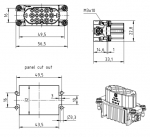 Han 15D Buchseneinsatz, Crimp, 0,14 - 2,5 mm