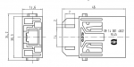 Han RJ45 Stifteinsatz fr RJ45 Plugs