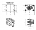 Han 6E Buchseneinsatz, 0,75 - 2,5 mm, mit Drahtschutz