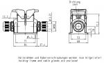 Han-Eco 6B Sockelgehuse, seitlicher Kabeleingang, 2xM32