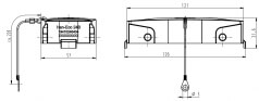 Han-Eco 24B Abdeckkappe fr Anbau-, Sockel und Kupplungsgehuse mit Befestigungsschnur