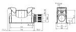 Han-Eco 24B Sockelgehuse, seitlicher Kabeleingang, 1xM40