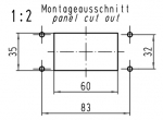 Han 10B Anbaugehuse mit Kunststoffkappe, Querbgel (tllenseitig)