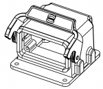 Han-Drive 10B Motoranschlussgehuse, Lngsbgel, pulverbeschichtet, 68mm