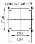 Han-Drive 10B Motoranschlussgehuse, Lngsbgel, pulverbeschichtet, 68mm