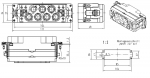 Han K 6/6 Stifteinsatz, 16 - 35 & 0,2 - 2,5 mm, Axial-/Schraub