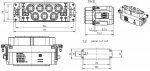 Han K 6/6 Buchseneinsatz, 16 - 35 & 0,2 - 2,5 mm, Axial-/Schraub