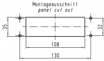 Han 24B Anbaugehuse mit Metallkappe, Querbgel (tllenseitig)