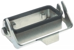 Han 10B Han-Inox bulkhead mounted housing, single locking lever