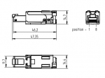 Han3 A RJ45 preLink Steckverbindereinsatz