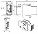 Han USB 3.0 Modul Buchseneinsatz, 1A