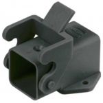 Han 3A surface mounted housing, angled, black